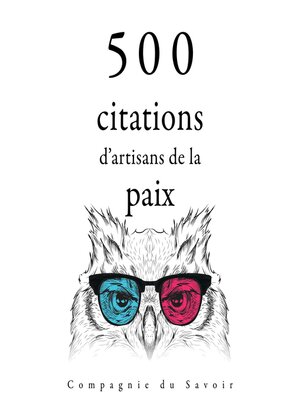 cover image of 500 citations d'artisans de la paix